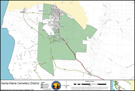 View the Santa Maria Cemetery District Boundaries Map (pdf)